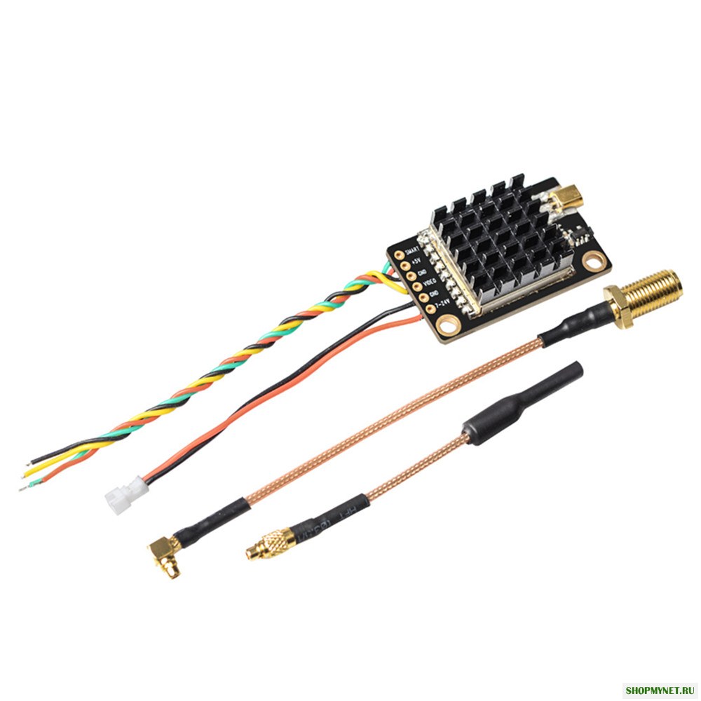 Eachine TX805S 5.8GHz 40CH 25/500/1000 / 1600mW AV FPV Передатчик VTX LED Дисплей с поддержкой радиатора Mic