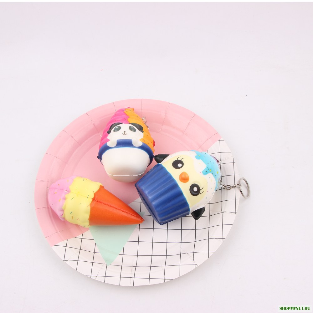 Мультфильм Висит Орнамент Squishy С Упаковкой Брелка Кулон Игрушка Подарочный Декор Коллекция С Упаковкой