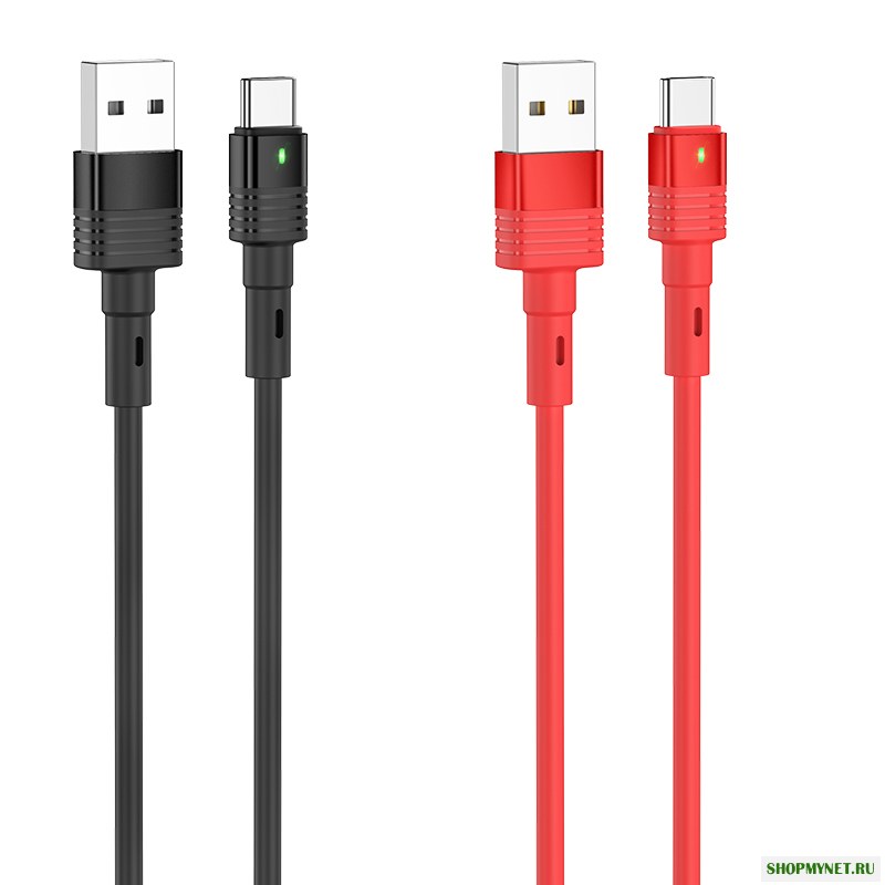 HOCO U82 3A LED Cool Grace Силиконовый Braid 1.2M Type-C Micro USB Кабель для быстрой зарядки данных для Samsung S10 + Xiaomi Redmi Note8 LG HUAWEI